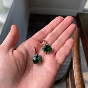 Emerald Drop Earrings